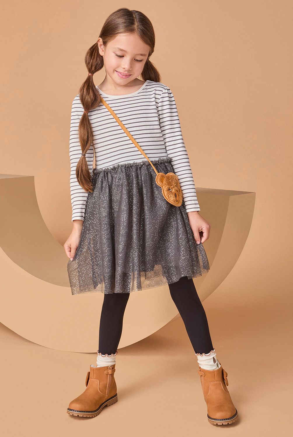 YAMP - Vestido Tutú Con Cartera Niña Yamp