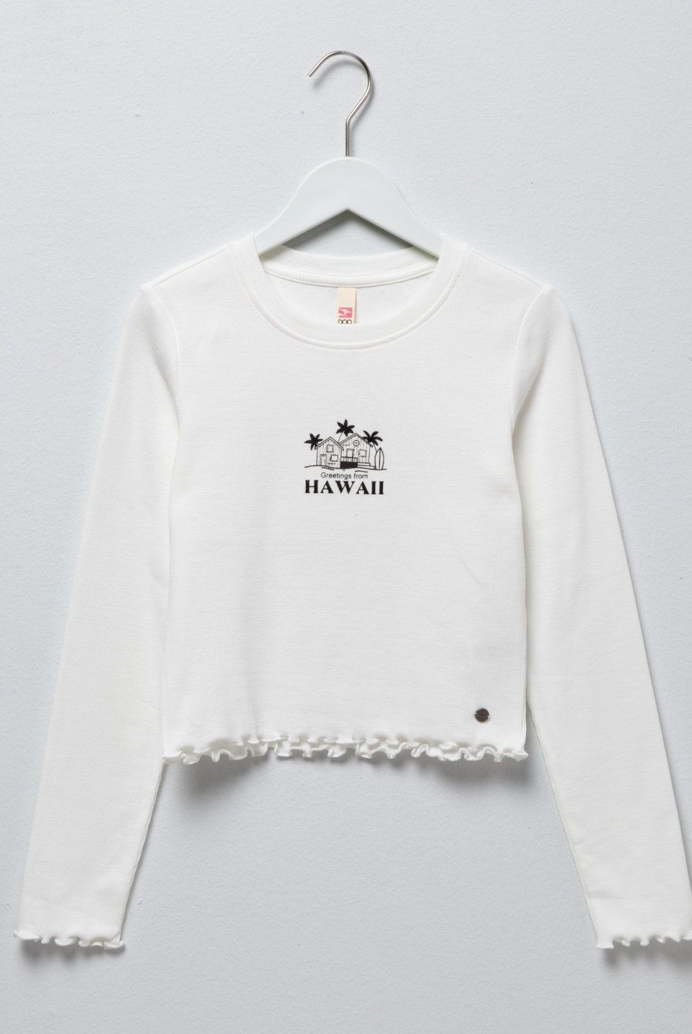 DOO AUSTRALIA - Polera Manga Larga Estampada Doo Australia Niña Algodón