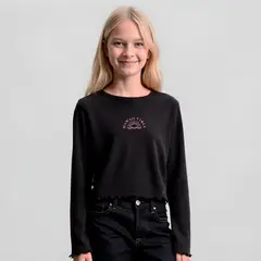 DOO AUSTRALIA - Polera Manga Larga Estampada Niña Algodón