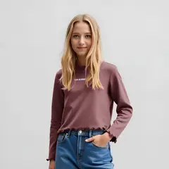 DOO AUSTRALIA - Polera Manga Larga Estampada Niña Algodón