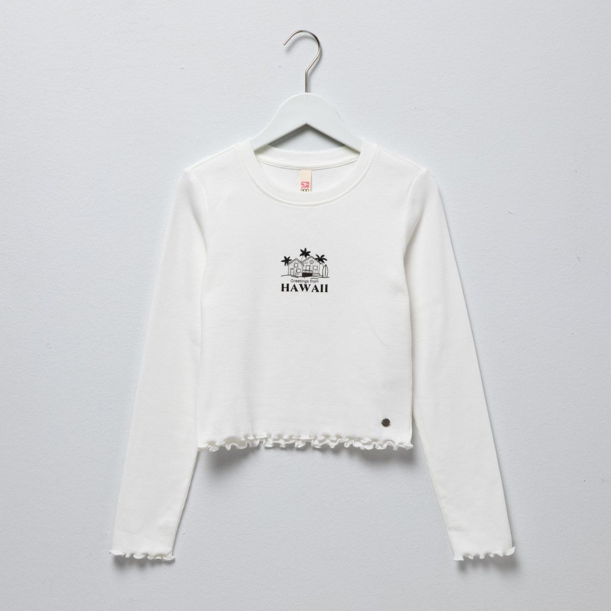 DOO AUSTRALIA - Polera Manga Larga Estampada Doo Australia Niña Algodón