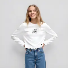 DOO AUSTRALIA - Polera Manga Larga Estampada Niña Algodón