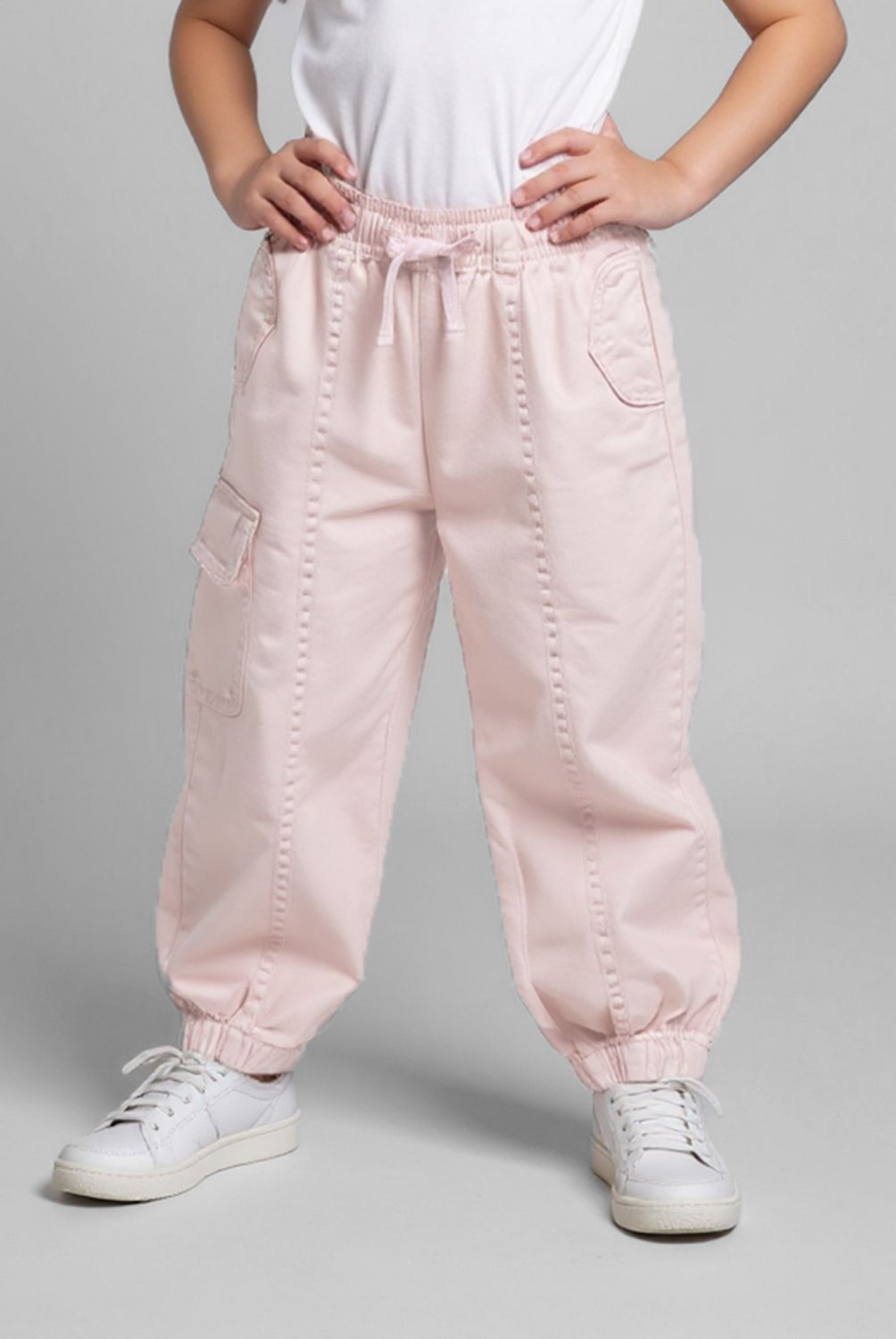 YAMP - Jeans Parachute Yamp Niña 100% Algodón Tiro Medio