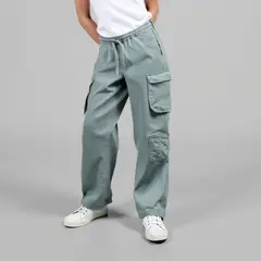 DOO AUSTRALIA - Pantalón Cargo Algodón Niña Tiro Alto