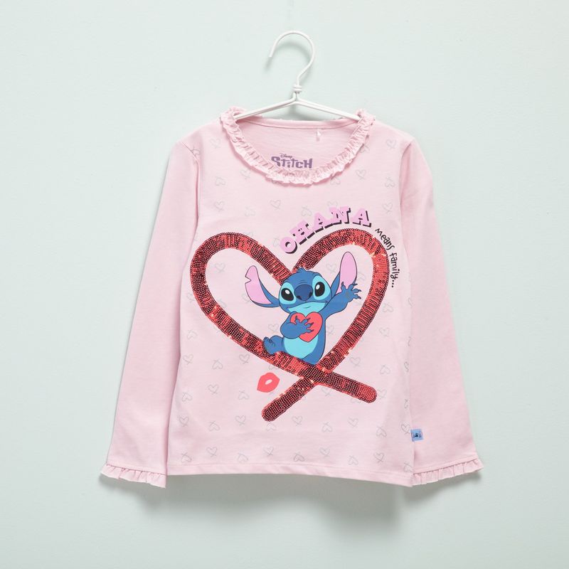 LILO & STITCH - Polera Algodón Niña Lilostitch