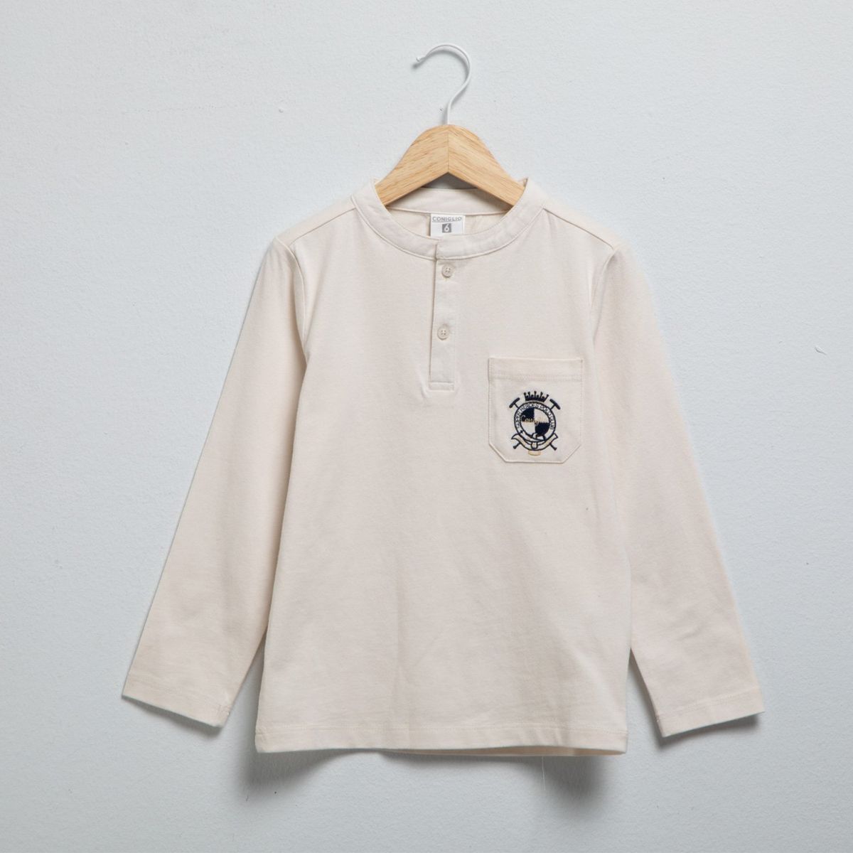 CONIGLIO - Polera Manga Larga Coniglio Algodón Niño Estampada