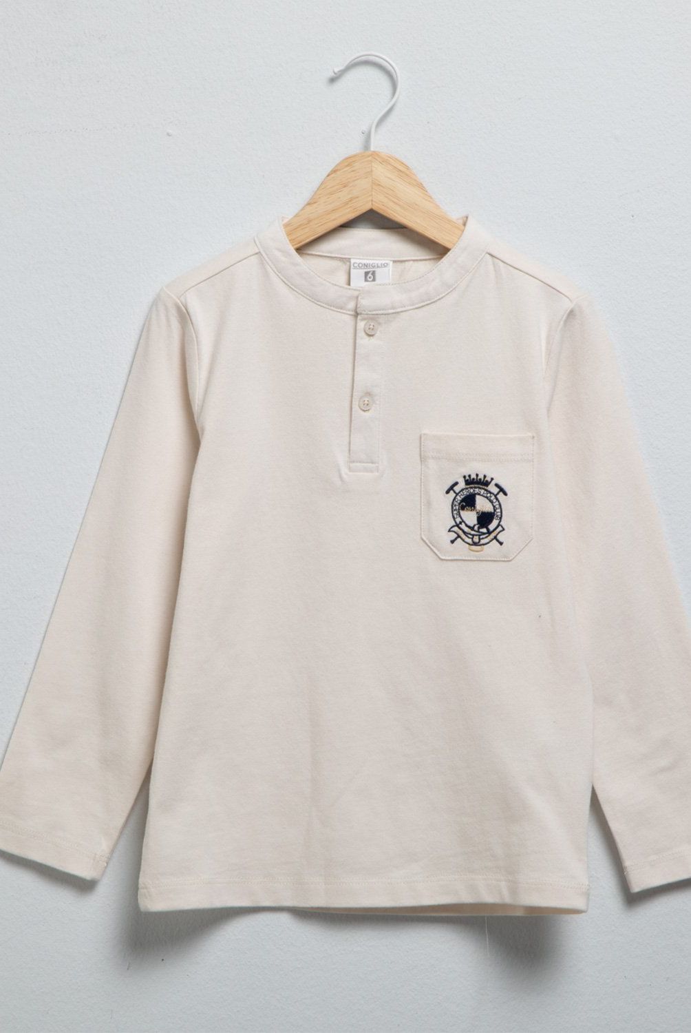 CONIGLIO - Polera Manga Larga Coniglio Algodón Niño Estampada