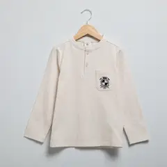 CONIGLIO - Polera Manga Larga Algodón Niño Estampada