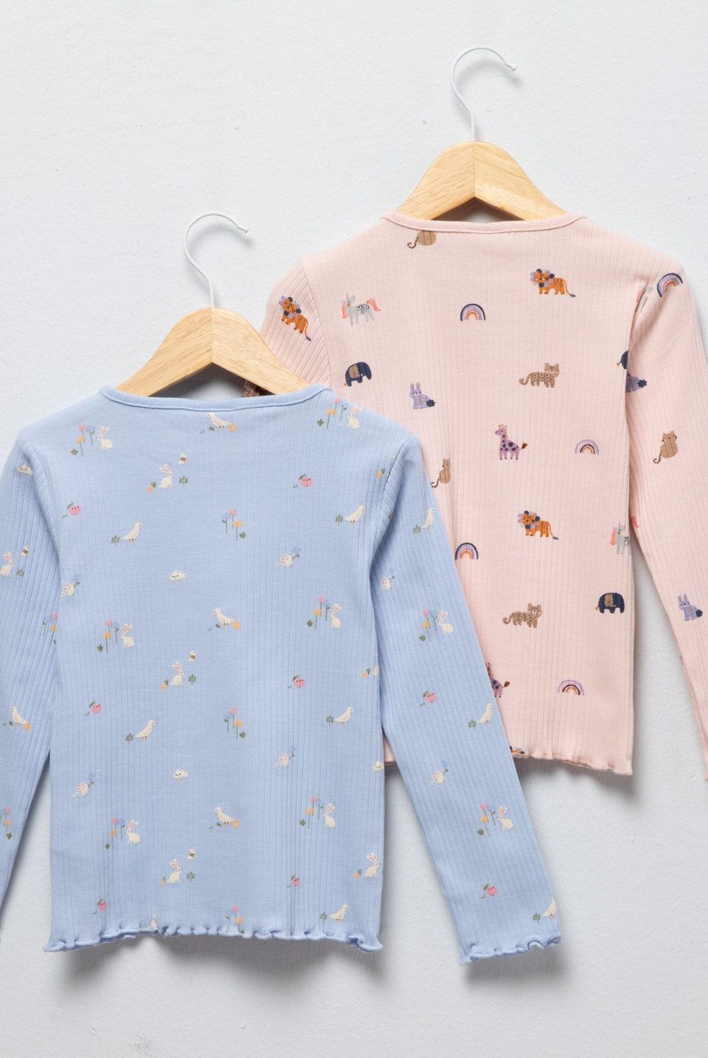 YAMP - Pack 2 Poleras Yamp Algodón Niña Estampadas Manga Larga