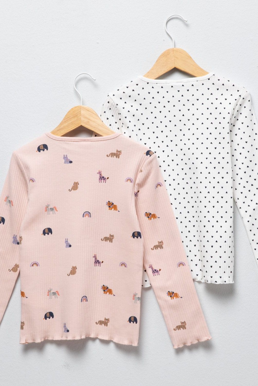 YAMP - Pack 2 Poleras Yamp Algodón Niña Estampadas Manga Larga