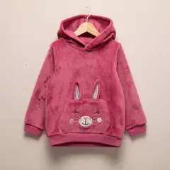 YAMP - Polerón Peludo Con Capucha Niña