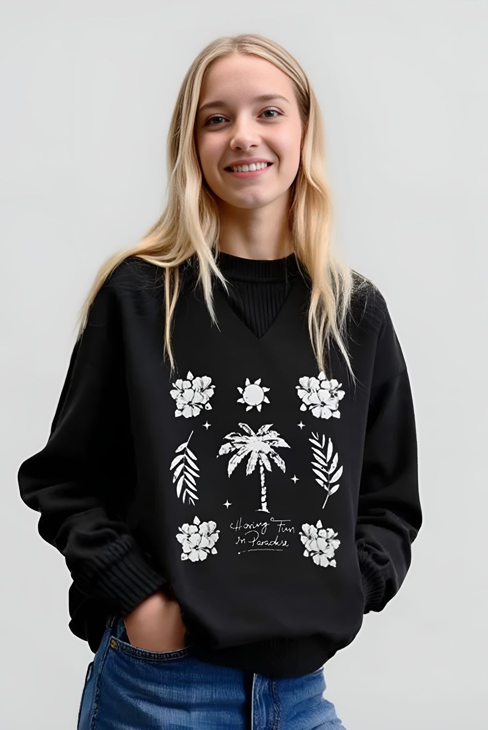 DOO AUSTRALIA - Polerón Algodón Niña Doo Australia Estampado Casual