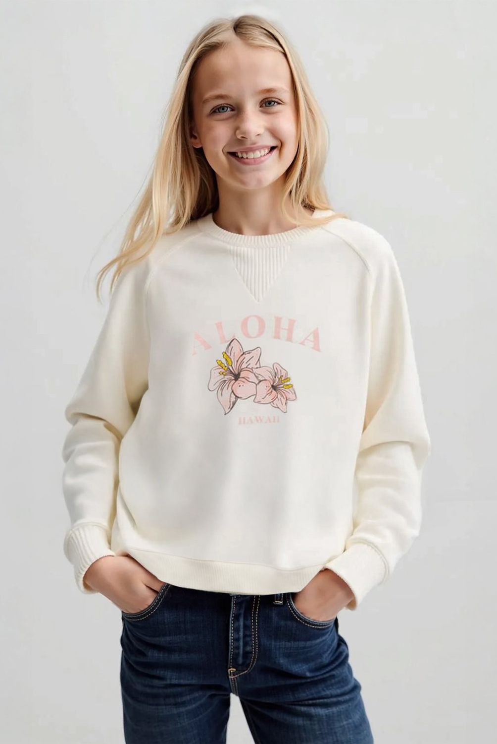 DOO AUSTRALIA - Polerón Algodón Niña Doo Australia Estampado Casual