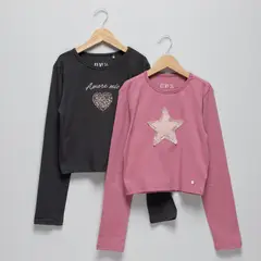 ELEVEN - Pack 2 Poleras Niña