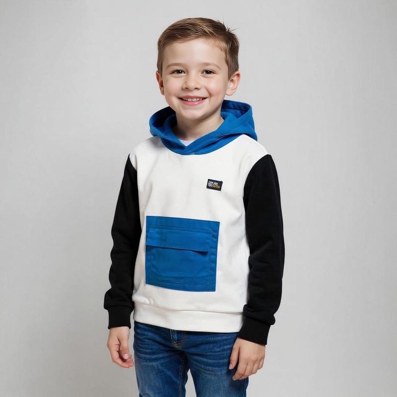 YAMP - Polerón Algodón Con Capucha Niño Yamp