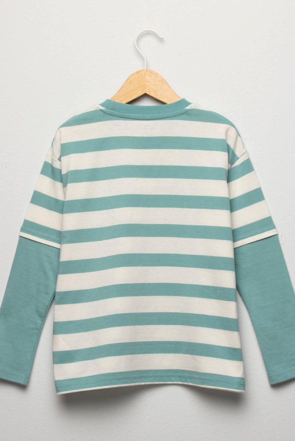 YAMP - Polera Rayada Algodón Doble Manga Niño Yamp