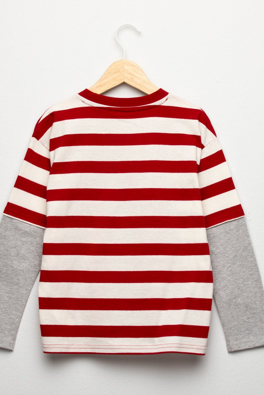 YAMP - Polera Rayada Algodón Doble Manga Niño Yamp