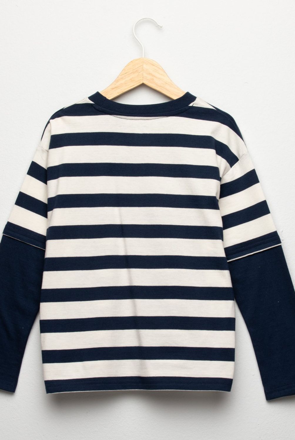 YAMP - Polera Rayada Algodón Doble Manga Niño Yamp