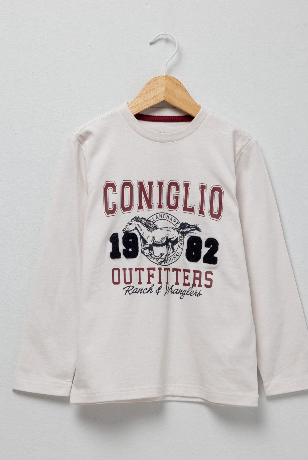 CONIGLIO - Polera Manga Larga Algodón Estampada Coniglio Niño
