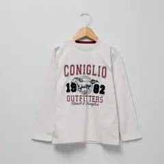 CONIGLIO - Polera Manga Larga Algodón Estampada Niño