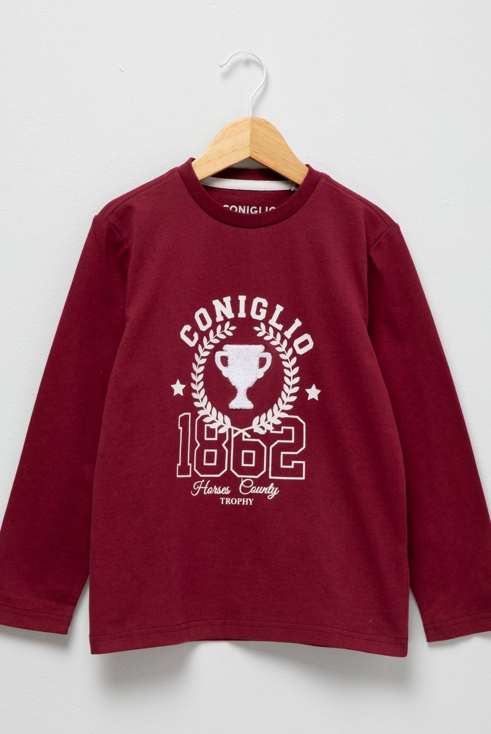 CONIGLIO - Polera Manga Larga Algodón Estampada Coniglio Niño