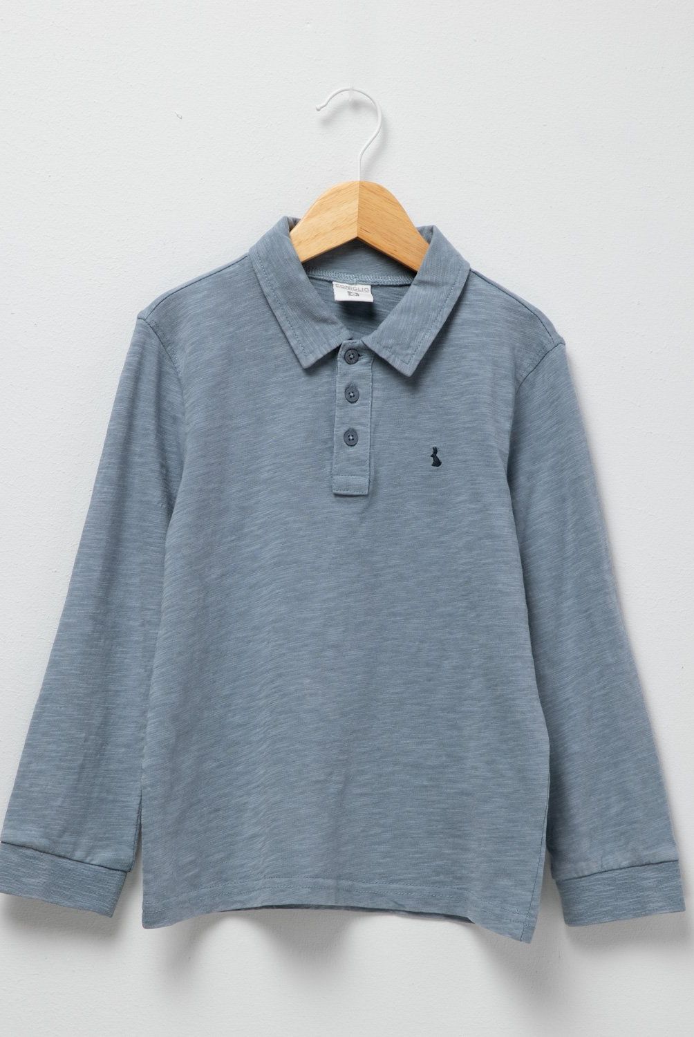 CONIGLIO - Polera Coniglio Manga Larga Algodón Niño Diseño Liso