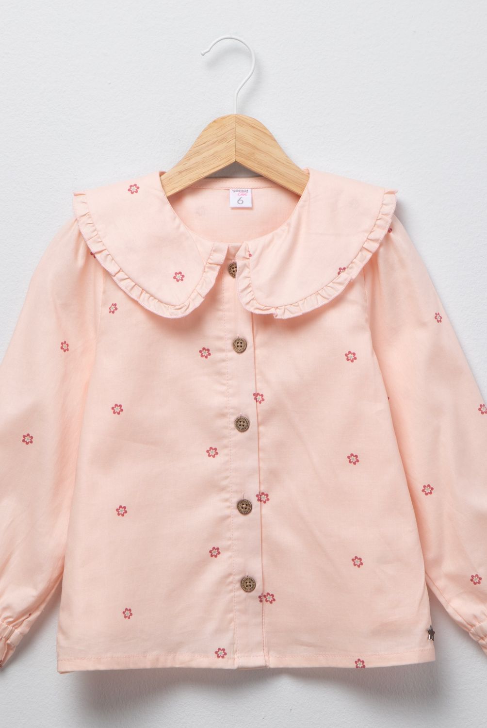 YAMP - Blusa Algodón Con Cuello Niña Yamp