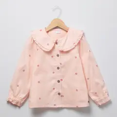 YAMP - Blusa Algodón Con Cuello Niña