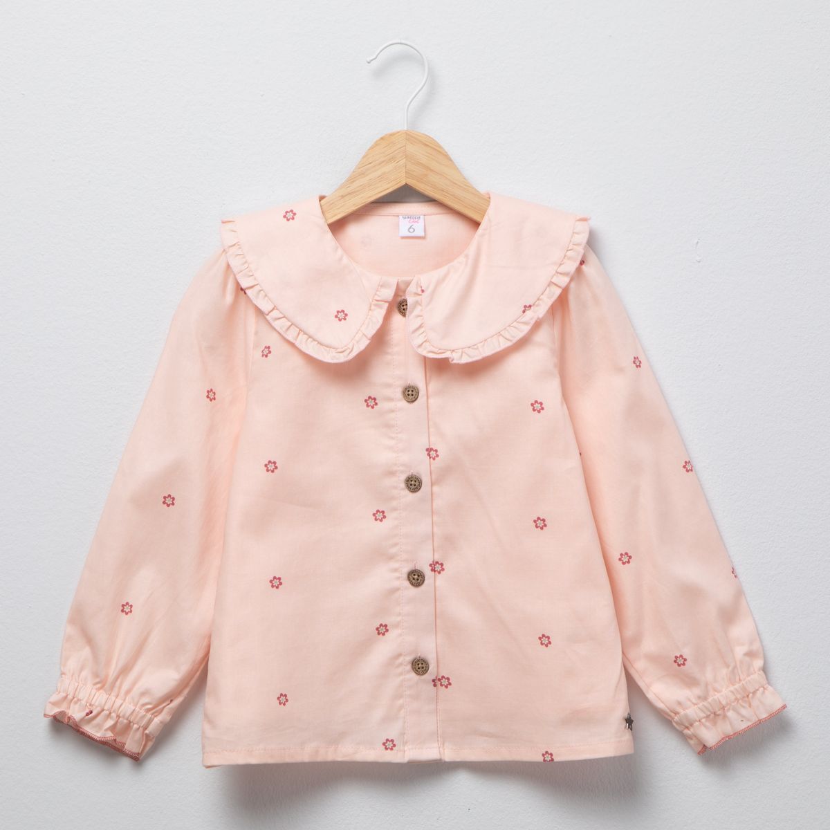 YAMP - Blusa Algodón Con Cuello Niña Yamp