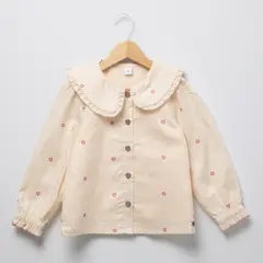 YAMP - Blusa Algodón Con Cuello Niña