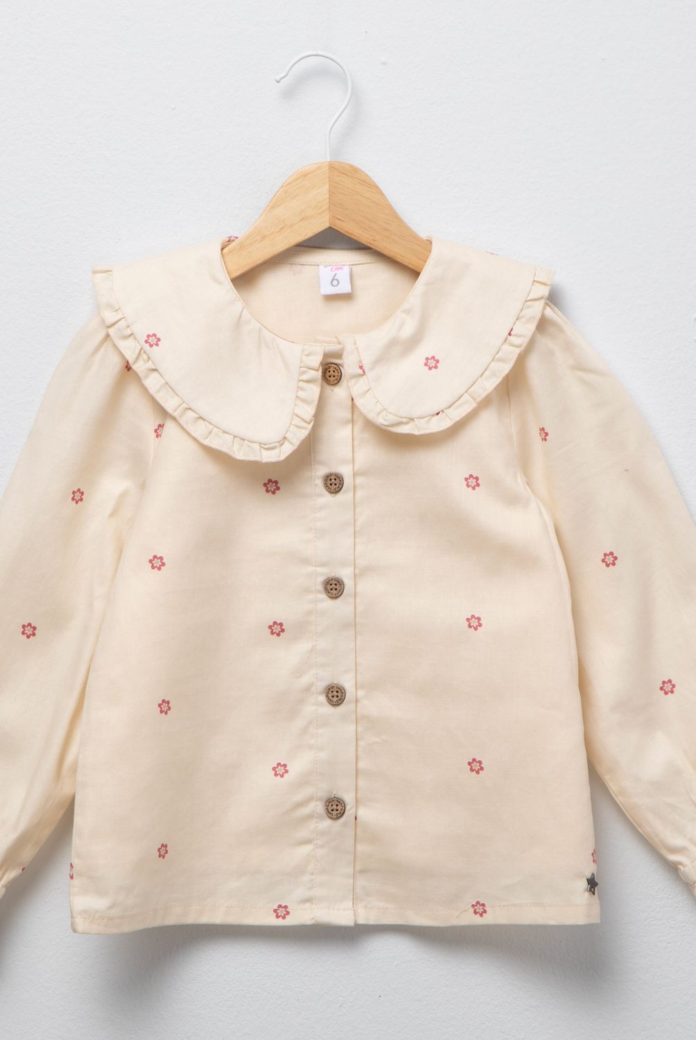 YAMP - Blusa Algodón Con Cuello Niña Yamp