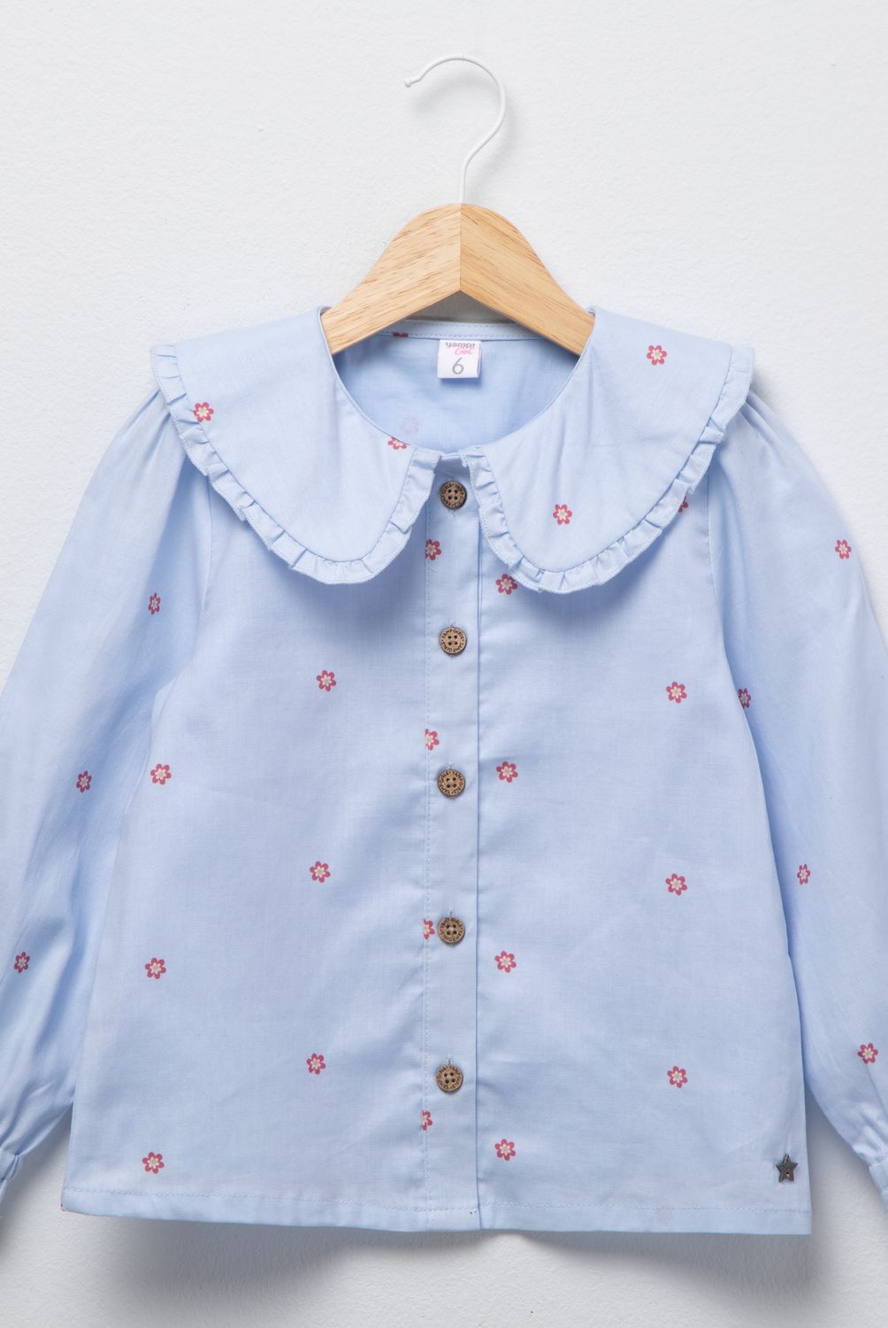 YAMP - Blusa Algodón Con Cuello Niña Yamp