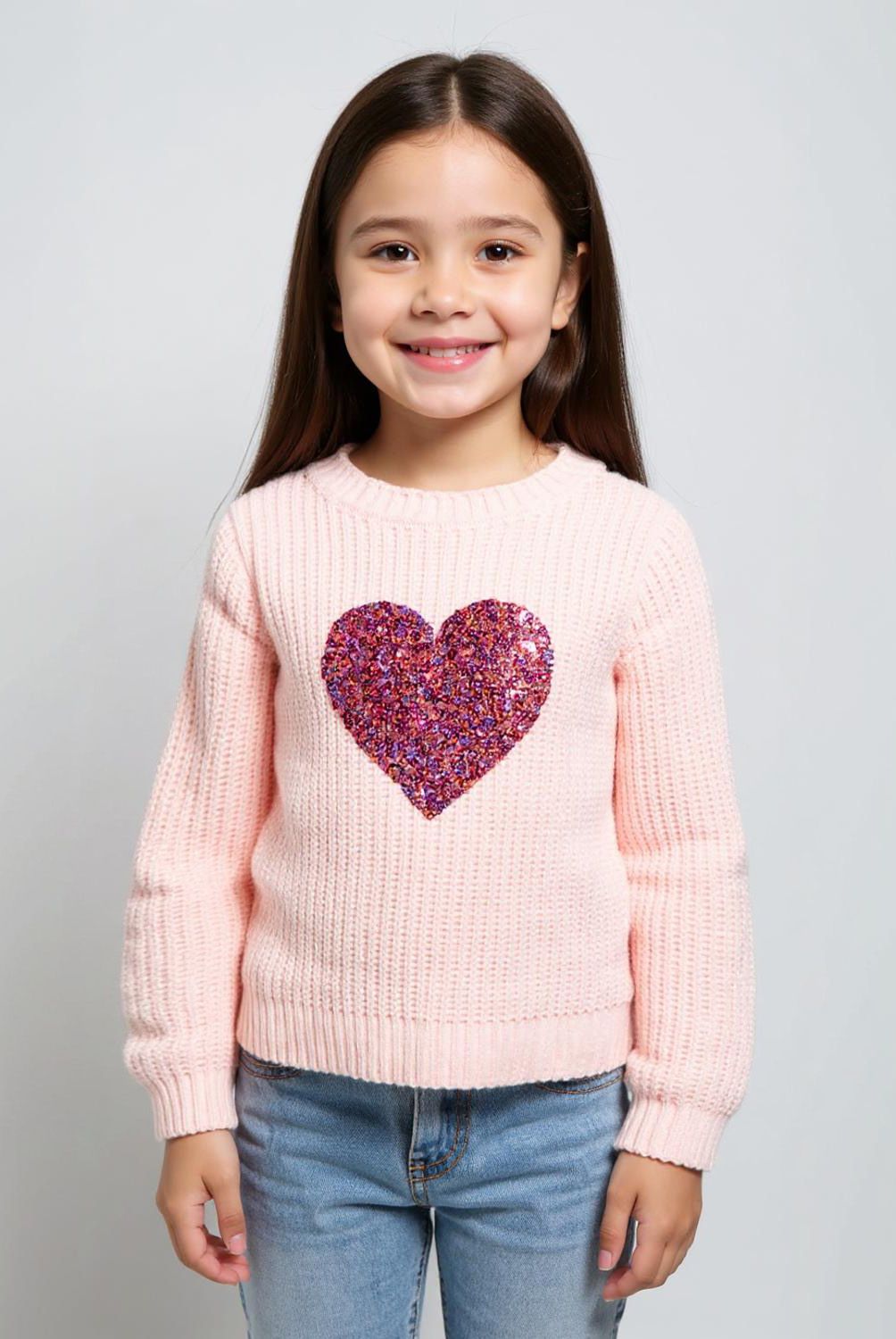 YAMP - Sweater Acrílico Niña Yamp Diseño Mariposa Lentejuelas