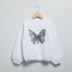 YAMP - Sweater Con Lentejuelas Niña Manga Larga