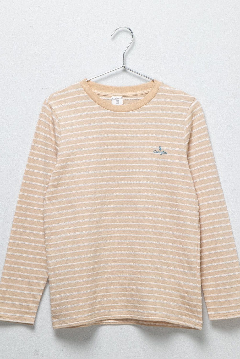 CONIGLIO - Polera Coniglio Algodón Manga Larga Niño Rayas Casual