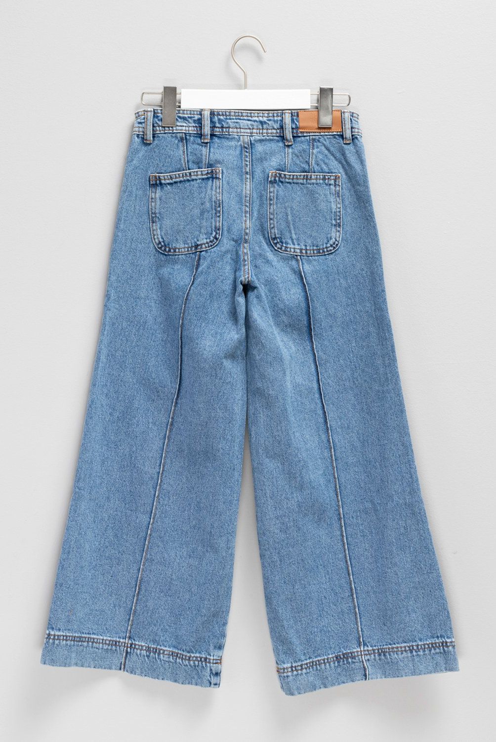 ELEVEN - Jeans Eleven Wide Leg Denim Niña Algodón Tiro Medio