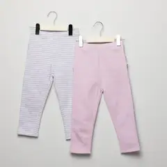YAMP - Pack De 2 Pantalones Algodón Bebé Niña