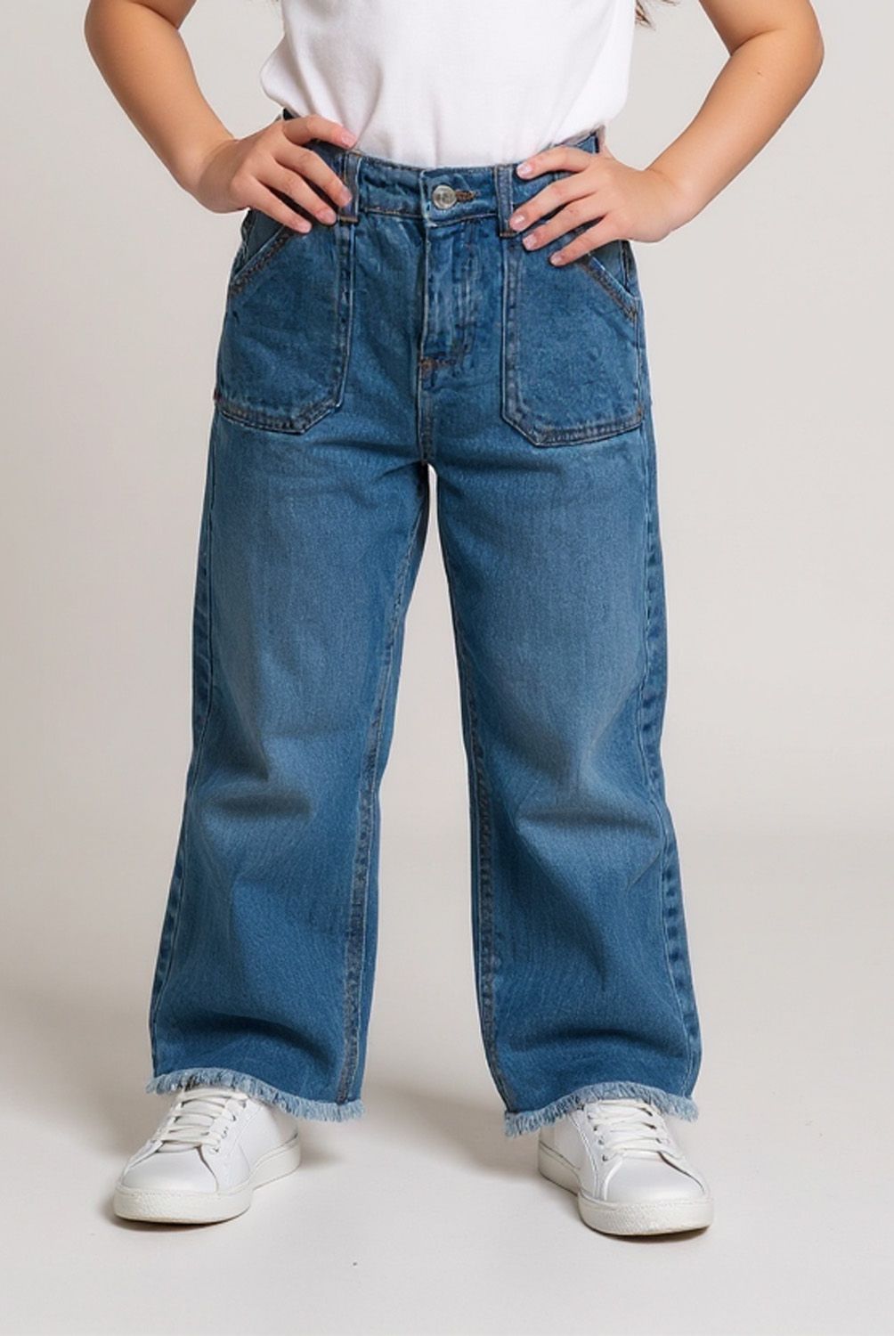 YAMP - Jeans Flare Yamp Niña Denim Algodón Tiro Medio