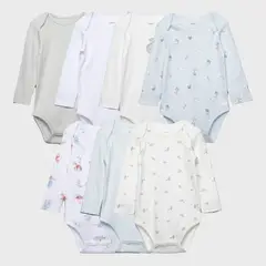 YAMP - Pack De 7 Bodys Algodón Bebé Niño