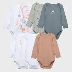 YAMP - Pack De 7 Bodys Algodón Bebé Niño