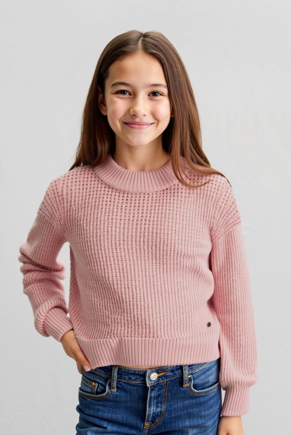 ELEVEN - Sweater Eleven Chenille Cuello Alto Niña