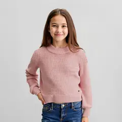 ELEVEN - Sweater Chenille Cuello Alto Niña