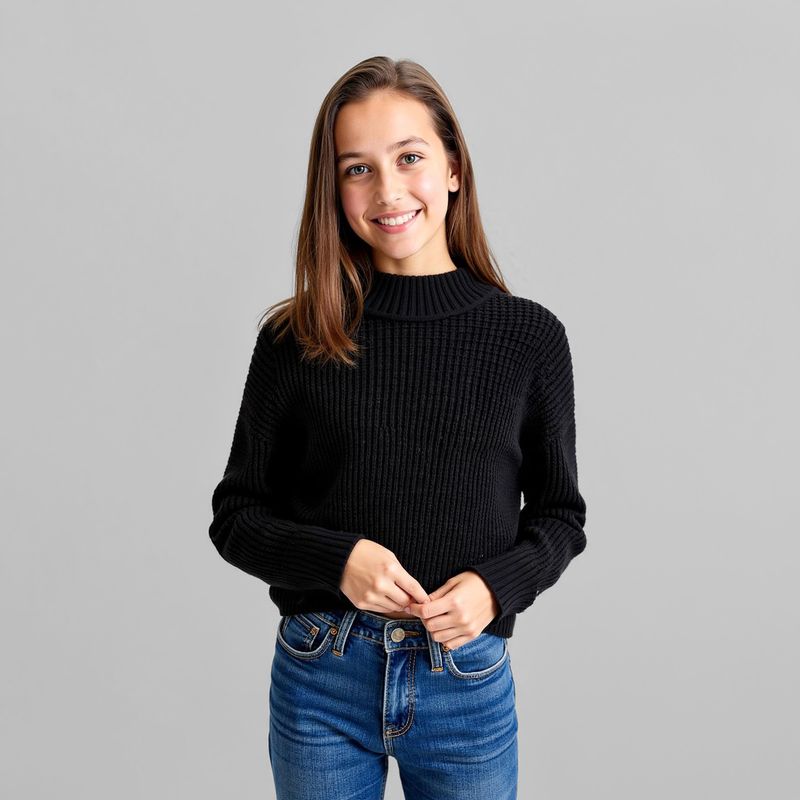 ELEVEN - Sweater Eleven Chenille Cuello Alto Niña