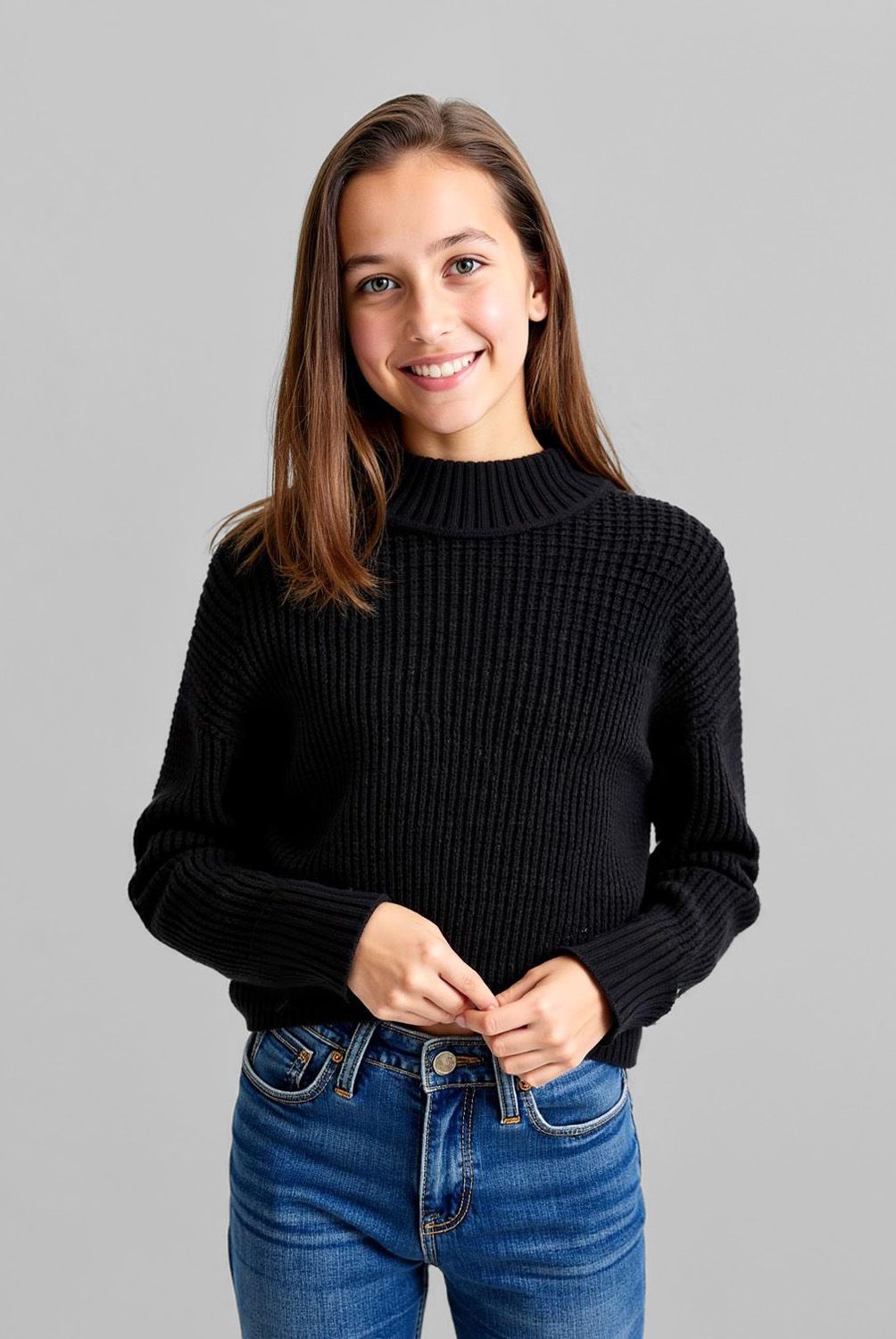 ELEVEN - Sweater Eleven Chenille Cuello Alto Niña