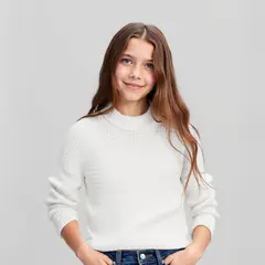 ELEVEN - Sweater Chenille Cuello Alto Niña