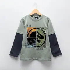JURASSIC WORLD - Polera Niño Algodón
