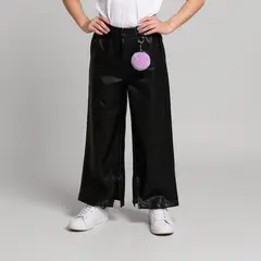 YAMP - Pantalón Wide Leg Ecocuero Niña