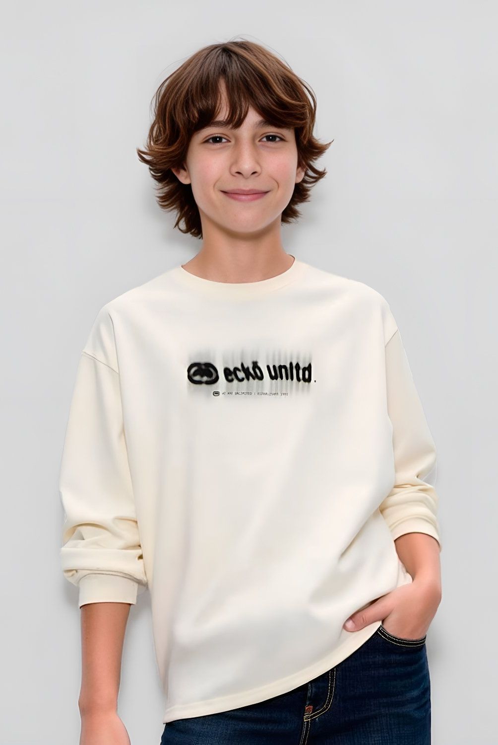 DOO AUSTRALIA - Polera Manga Larga Doo Australia Niño Estampada Casual