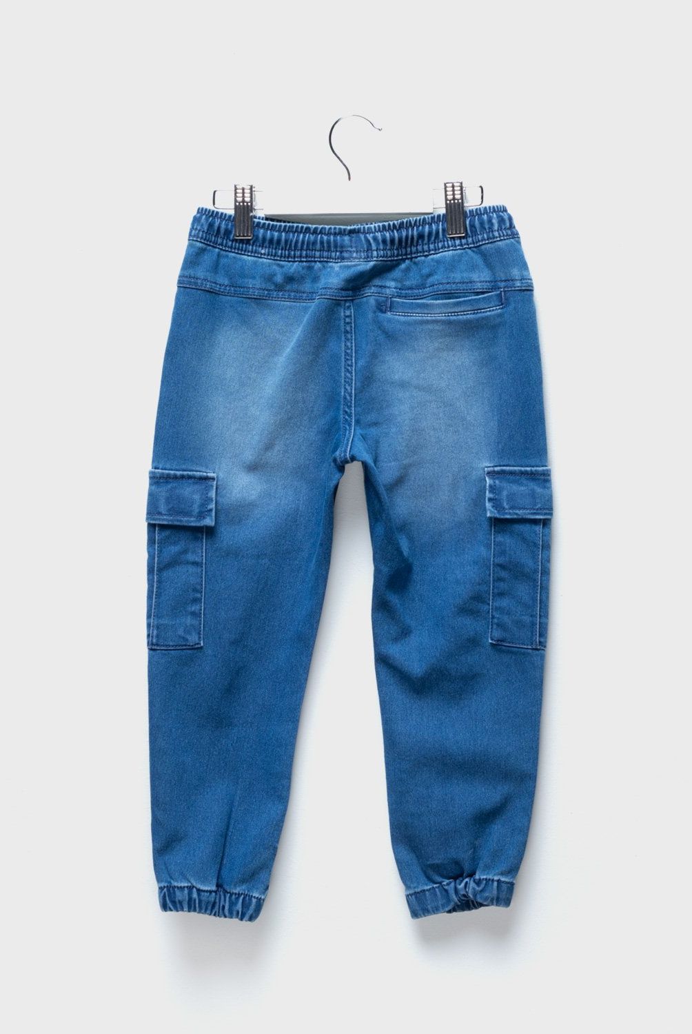 YAMP - Jeans Cargo Jogger Yamp Niño Denim Diseño Liso