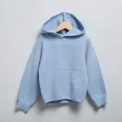 YAMP - Sweater Acrílico Niña Con Capucha Manga Larga